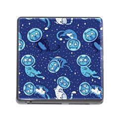 Cat Spacesuit Space Suit Astronaut Pattern Memory Card Reader (square 5 Slot) by Wav3s