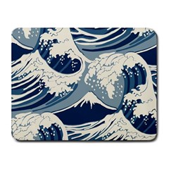 Japanese Wave Pattern Small Mousepad by Wav3s