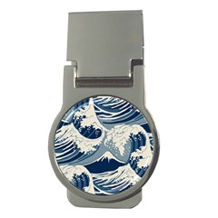 Japanese Wave Pattern Money Clips (round) 