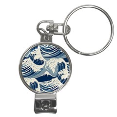 Japanese Wave Pattern Nail Clippers Key Chain