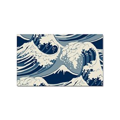 Japanese Wave Pattern Sticker (Rectangular)