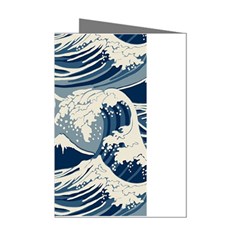 Japanese Wave Pattern Mini Greeting Cards (pkg Of 8) by Wav3s