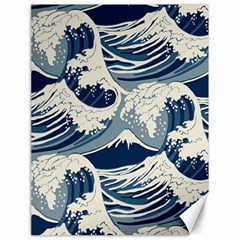 Japanese Wave Pattern Canvas 18  X 24 