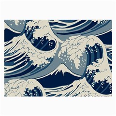 Japanese Wave Pattern Large Glasses Cloth (2 Sides) by Wav3s