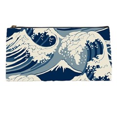 Japanese Wave Pattern Pencil Case