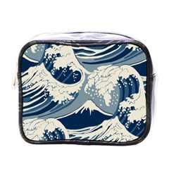 Japanese Wave Pattern Mini Toiletries Bag (One Side)