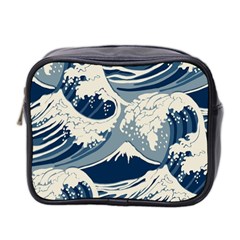 Japanese Wave Pattern Mini Toiletries Bag (Two Sides)