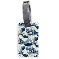 Japanese Wave Pattern Luggage Tag (one Side) by Wav3s