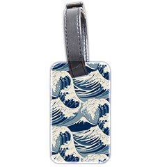 Japanese Wave Pattern Luggage Tag (two Sides) by Wav3s
