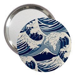 Japanese Wave Pattern 3  Handbag Mirrors by Wav3s