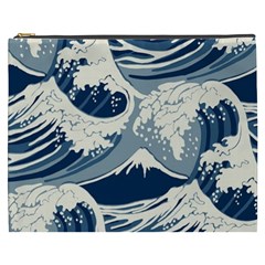 Japanese Wave Pattern Cosmetic Bag (XXXL)