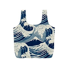 Japanese Wave Pattern Full Print Recycle Bag (S)