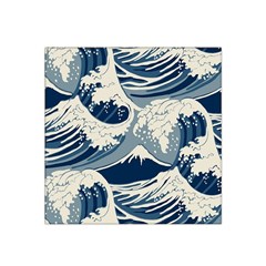 Japanese Wave Pattern Satin Bandana Scarf 22  x 22 