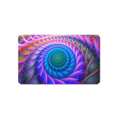 Peacock Feather Fractal Magnet (name Card)