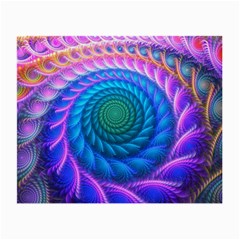 Peacock Feather Fractal Small Glasses Cloth