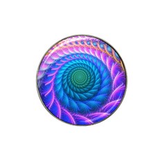 Peacock Feather Fractal Hat Clip Ball Marker (4 Pack)