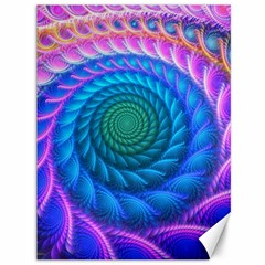 Peacock Feather Fractal Canvas 36  X 48 