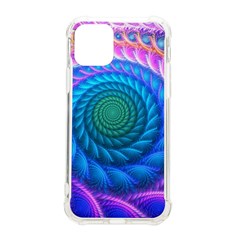 Peacock Feather Fractal Iphone 11 Pro 5 8 Inch Tpu Uv Print Case by Wav3s