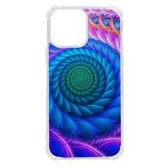 Peacock Feather Fractal Iphone 13 Pro Max Tpu Uv Print Case