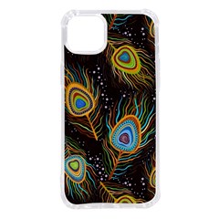 Pattern Feather Peacock Iphone 14 Plus Tpu Uv Print Case by Wav3s