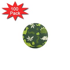 Cute Dinosaur Pattern 1  Mini Magnets (100 Pack) 