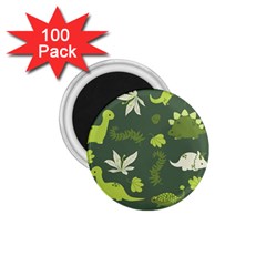 Cute Dinosaur Pattern 1 75  Magnets (100 Pack) 