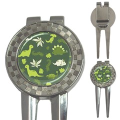 Cute Dinosaur Pattern 3-in-1 Golf Divots