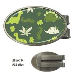 Cute Dinosaur Pattern Money Clips (oval) 