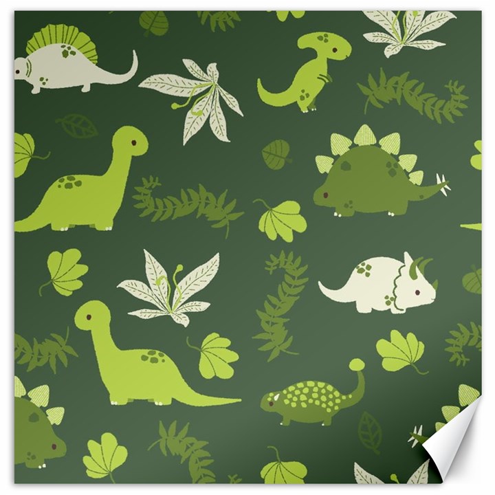 Cute Dinosaur Pattern Canvas 16  x 16 