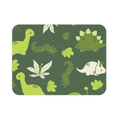 Cute Dinosaur Pattern Premium Plush Fleece Blanket (mini) by Wav3s