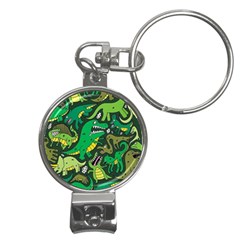 Dino Kawaii Nail Clippers Key Chain by Wav3s