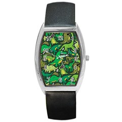 Dino Kawaii Barrel Style Metal Watch