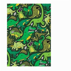 Dino Kawaii Large Garden Flag (two Sides) by Wav3s