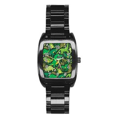 Dino Kawaii Stainless Steel Barrel Watch by Wav3s