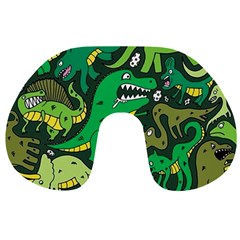 Dino Kawaii Travel Neck Pillow by Wav3s