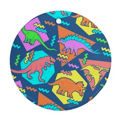 Dinosaur Pattern Ornament (round)