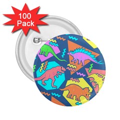 Dinosaur Pattern 2 25  Buttons (100 Pack) 