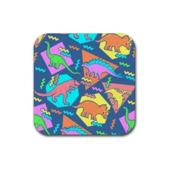 Dinosaur Pattern Rubber Coaster (square)