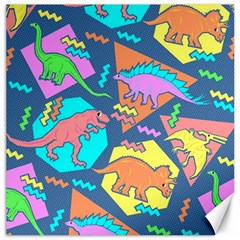 Dinosaur Pattern Canvas 12  X 12 