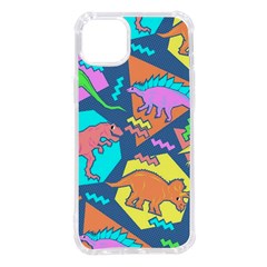 Dinosaur Pattern Iphone 14 Plus Tpu Uv Print Case by Wav3s