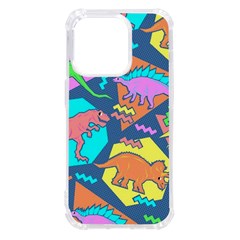 Dinosaur Pattern Iphone 14 Pro Tpu Uv Print Case by Wav3s