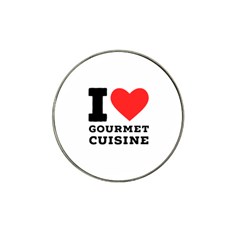 I Love Gourmet Cuisine Hat Clip Ball Marker by ilovewhateva