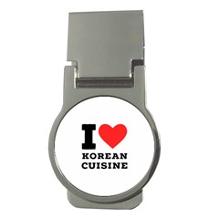 I Love Korean Cuisine Money Clips (round)  by ilovewhateva