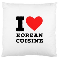 I Love Korean Cuisine Large Cushion Case (one Side) by ilovewhateva