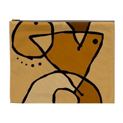 Mazipoodles In The Frame - Brown Cosmetic Bag (XL)