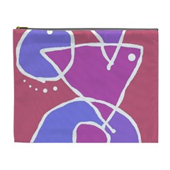 Mazipoodles In The Frame  - Pink Purple Cosmetic Bag (xl) by Mazipoodles