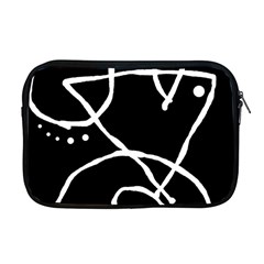 Mazipoodles In The Frame - Black White Apple Macbook Pro 17  Zipper Case by Mazipoodles