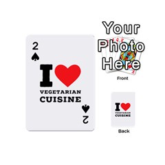 I Love Vegetarian Cuisine  Playing Cards 54 Designs (mini) by ilovewhateva