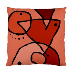 Mazipoodles In The Frame - Reds Standard Cushion Case (two Sides) by Mazipoodles