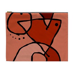 Mazipoodles In The Frame - Reds Cosmetic Bag (xl) by Mazipoodles